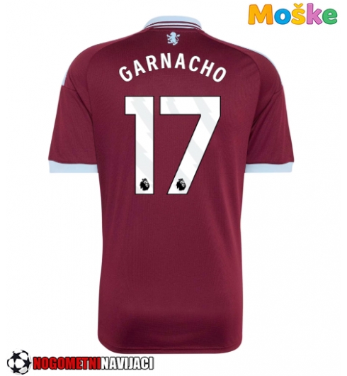 Moške Nogometnih dresov Aston Villa Alejandro Garnacho #17 Domači 2026-27 Kratki rokavi Moške Nogometnih dresov Aston Villa Alejandro Garnacho #17 Domači 2026-27 Kratki rokavi